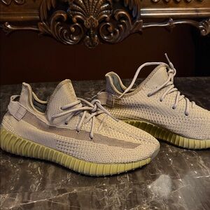 Yeezy Athletic Shoes in Beige and Olive
